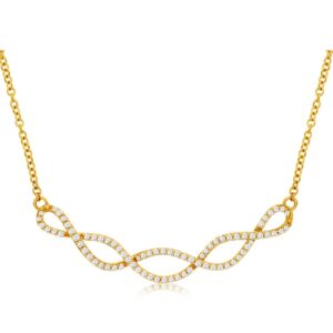 YELLOW GOLD DIAMOND NECKLACE C7820D