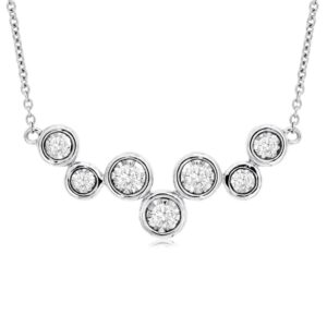 WHITE GOLD DIAMOND NECKLACE WC9901D