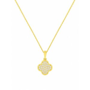 YELLOW GOLD DIAMOND PENDANT H3205D
