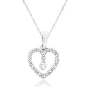 WHITE GOLD DIAMOND PENDANT WH3688D