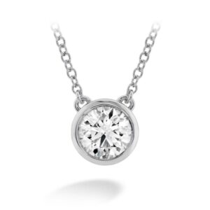 HEARTS ON FIRE CLASSIC BEZEL SOLITAIRE PENDANT HFPHCLABZ00258W