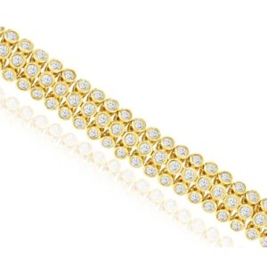 YELLOW GOLD DIAMOND BRACELET H2963D