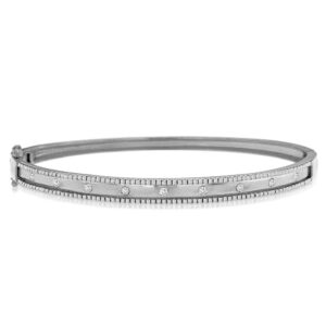 WHITE GOLD DIAMOND BANGLE WC8996D