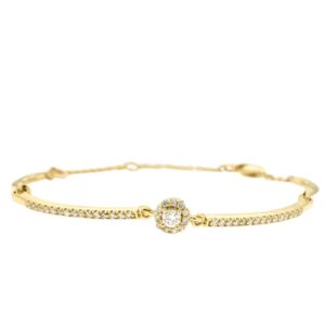 YELLOW GOLD DIAMOND BRACELET H2116D