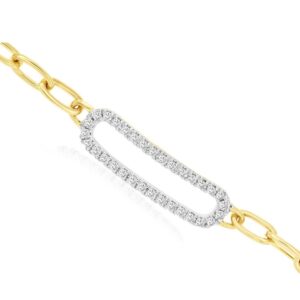 YELLOW GOLD DIAMOND BRACELET H2533D