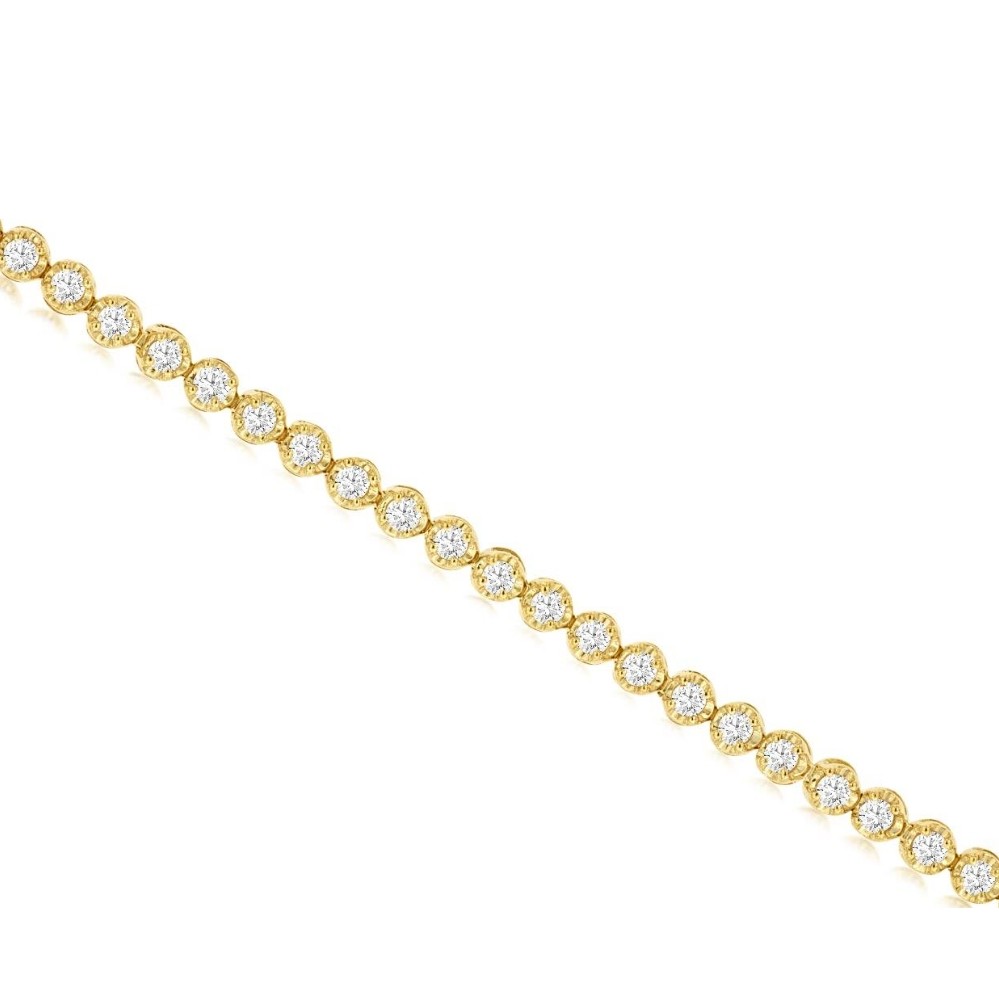 YELLOW GOLD DIAMOND BRACELET H3394D
