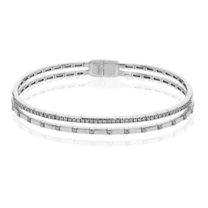 SIMON G. BANGLE IN 18K GOLD WITH DIAMONDS LB2440