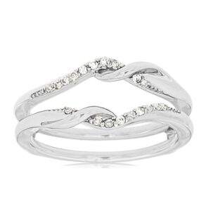 WHITE GOLD DIAMOND INSERT RING WC7276D
