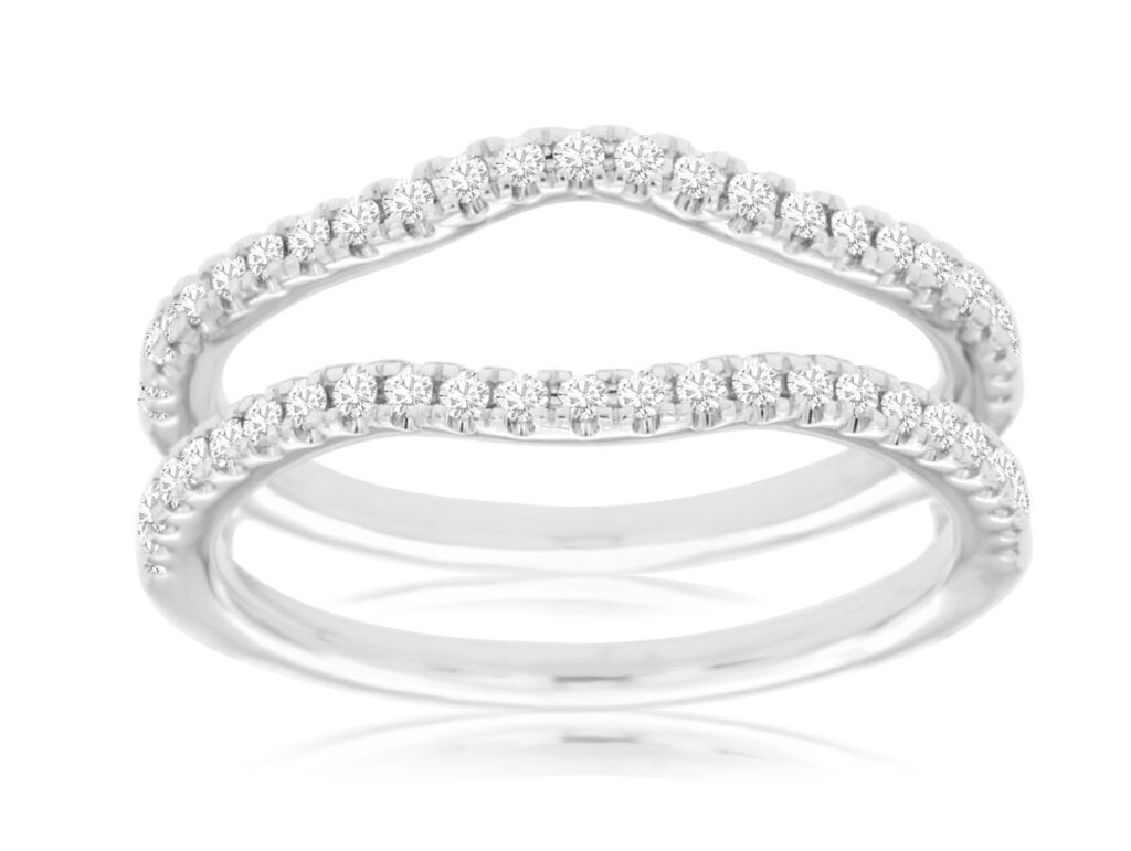 14K WHITE GOLD DIAMOND WRAP RING W900CIN