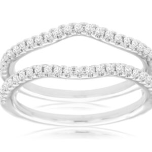 14K WHITE GOLD DIAMOND WRAP RING W900CIN