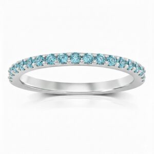 WHITE GOLD AQUAMARINE RING M6487