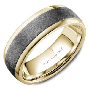 MEN'S TANTALUM AND YELLOW GOLD BAND RYL-165TY75-M10