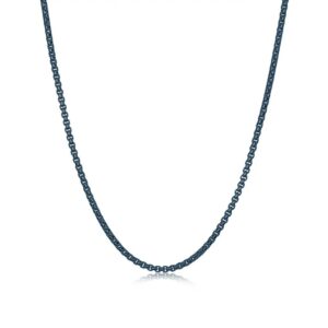 ITALGEM STEEL BLUE-IP BRUSHED ROUND-BOX CHAIN SGBN4-22