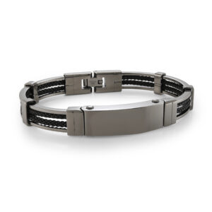 ITALGEM STEEL ID PLATE BRACELET SMBG182