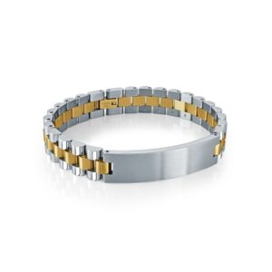 ITALGEM STEEL ID-PLATE BRACELET SMB770-8.5
