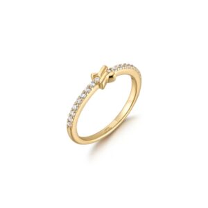 ANIA HAIE GOLD CROSS CUBIC ZIRCONIA RING R061-01G-52