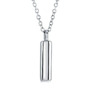 ITALGEM STEEL BUBBLE-LETTER NECKLACE INITIAL2-I