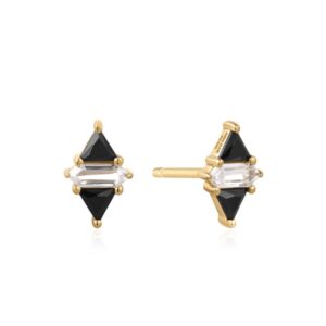 ANIA HAIE GOLD TRIANGLE CUBIC ZIRCONIA STUDS E059-07G
