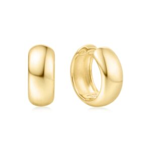 ANIA HAIE GOLD CHUBBY MEDIUM HUGGIE HOOP EARRINGS E064-06G