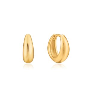 ANIA HAIE GOLD LUXE HUGGIE HOOP EARRINGS E024-03G