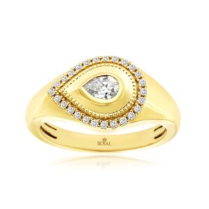 YELLOW GOLD DIAMOND RING H3511D