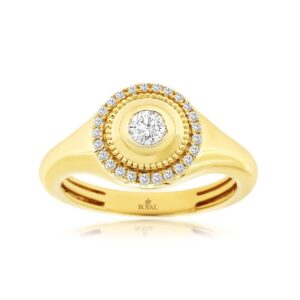 YELLOW GOLD DIAMOND RING H3512D