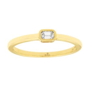 YELLOW GOLD DIAMOND ENGAGEMENT RING H2088D