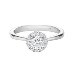 HEARTS ON FIRE VELA HALO RING UU2638PTHV20706500