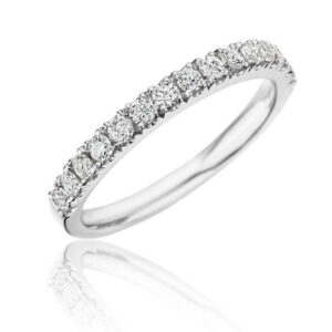 WHITE GOLD SPLIT PRONG DIAMOND BAND VAL3110-125