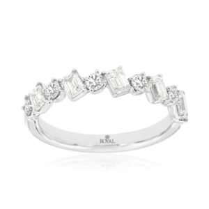 WHITE GOLD DIAMOND WEDDING BAND WH2607D