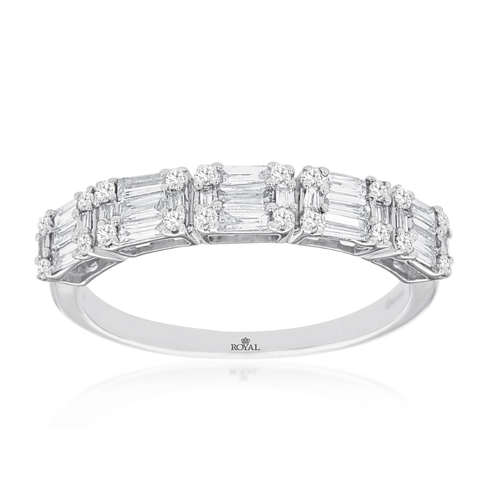 WHITE GOLD DIAMOND WEDDING BAND WC9668D