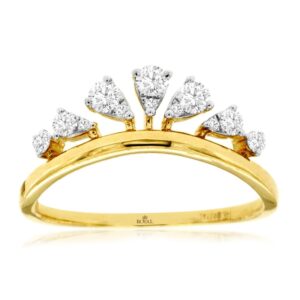 YELLOW GOLD DIAMOND RING C9774D