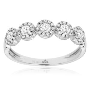 WHITE GOLD DIAMOND WEDDING BAND WC9771D