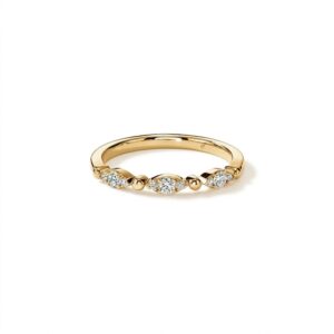 HEARTS ON FIRE BEADED REGAL BAND UU29748YGHV0106500