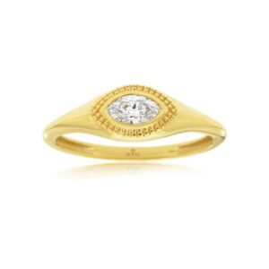 YELLOW GOLD DIAMOND ENGAGEMENT RING H3050D