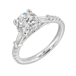 14K WHITE GOLD SEMI-MOUNT RING W4531RN150SM-4W89