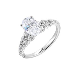 WHITE GOLD PERFECT LOVE SEMI-MOUNT W1561ON100SM-4WB