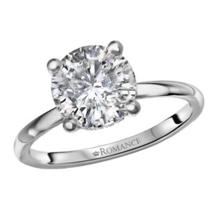 WHITE GOLD HIDDEN HALO SEMI MOUNT 160151-RD200PT