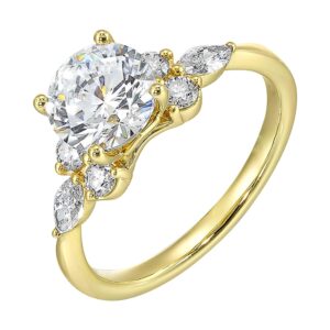YELLOW GOLD ROUND SEMI-MOUNT W4171RN200SM-4YB