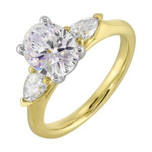 YELLOW GOLD DIAMOND SEMI-MOUNT RING W6381ON200SM-4YW