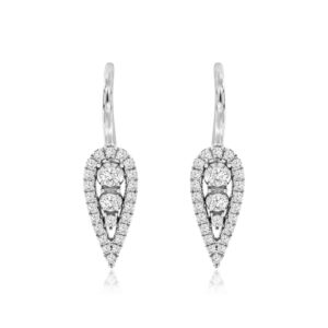 WHITE GOLD DIAMOND EARRINGS WH1468D