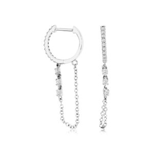 WHITE GOLD DIAMOND EARRINGS WH2056D