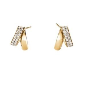 HEARTS ON FIRE INSIDE/OUT DIAMOND FLIP EARRINGS UU29108YGHV085