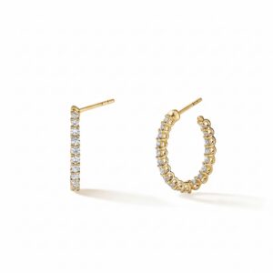 HEARTS ON FIRE SIGNATURE OVAL HOOP - SMALL HOOPSIGIO00878Y