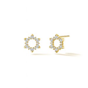 HEARTS ON FIRE AERIAL SUNBURST EARRINGS - SMALL UU30818YGHV045