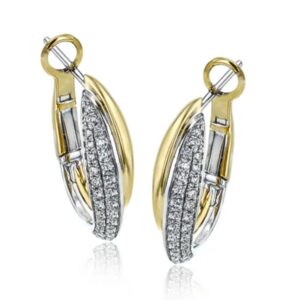 SIMON G. CLIO HOOP EARRINGS IN 18K LE4401