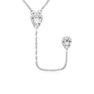 WHITE GOLD DIAMOND NECKLACE WC9686D