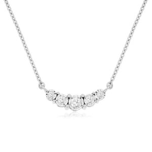 WHITE GOLD DIAMOND NECKLACE WC9365D
