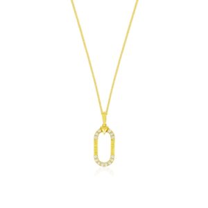 YELLOW GOLD DIAMOND PENDANT H3000D