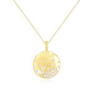 YELLOW GOLD DIAMOND PENDANT H3196D